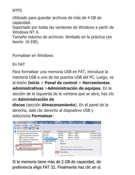 Pasos Para Formatear Una Usb PDF