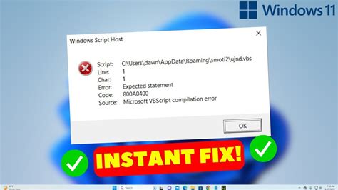 FIX Windows Script Host Error In Windows 11 2024 Updated