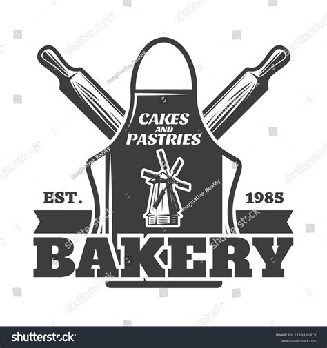 Vintage Bakery Emblems Set Design Logo Stock Vector Royalty Free
