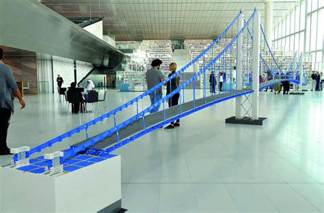 Worlds Longest Lego Bridge Unveiled At Qnl The Peninsula Qatar