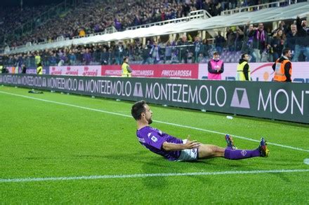 Giacomo Bonaventura Acf Fiorentina Celebrates After Editorial Stock