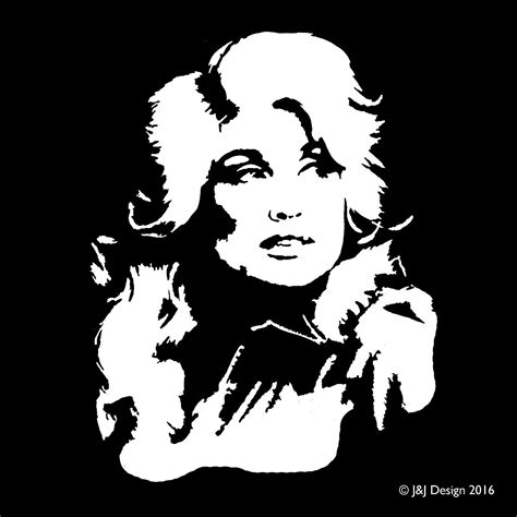 Dolly Parton Line Drawing Np