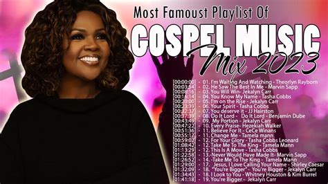 Gospel Music 2023 Jekalyn Carr Tasha Cobbs Krik Franklin Marvin