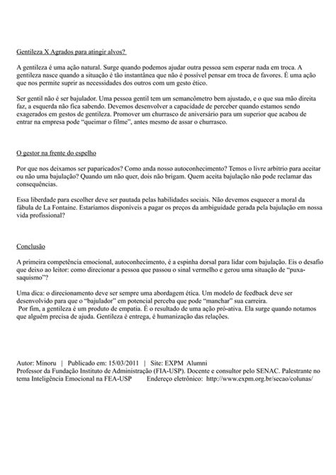 Diferenciando bajulação de gentileza PDF