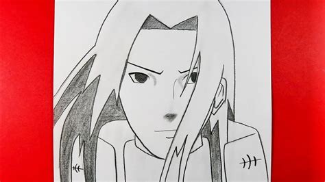 How To Draw Hashirama Senju From Naruto Tutorial Easy Anime Drawing