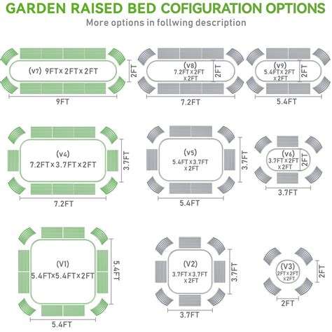 Snapklik.com : Mostmahes 9x2x2ft Raised Garden Bed For Flowers