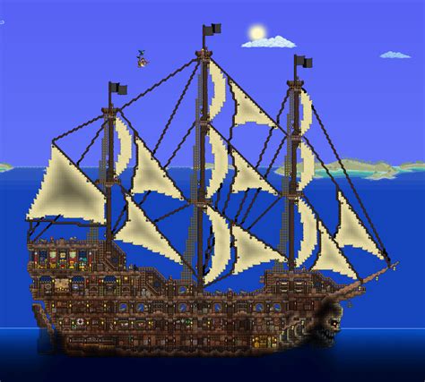 I made a pirate ship. : r/Terraria