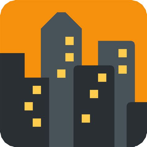 Cityscape At Dusk Vector Svg Icon Svg Repo