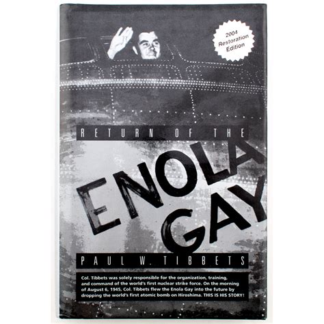 Paul Tibbets Signed Return Of The Enola Gay Hardcover Book Psa