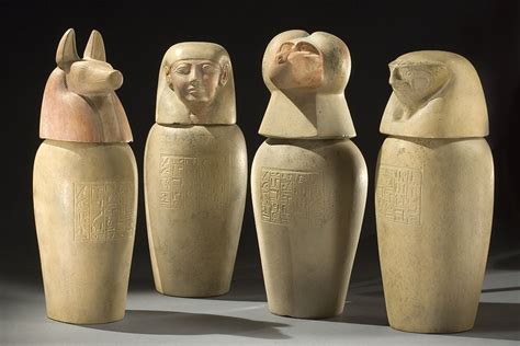 Canopic Jars (left empty after 1,000 BCE when Egyptians started putting the organs back in the ...