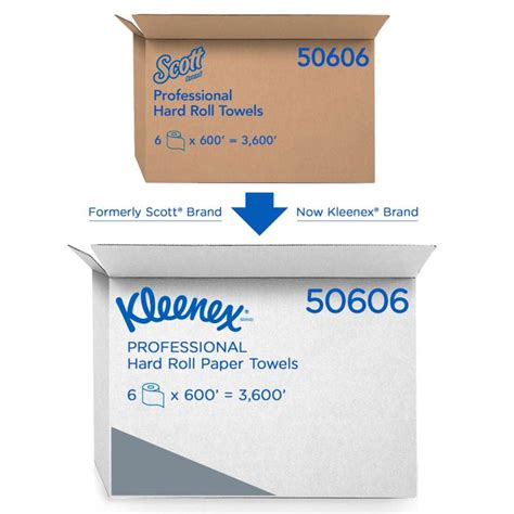 Kimberly Clark 50606 Kleenex® Hard Roll Paper Towels Core 8w X 600l