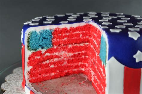 American Flag Layer Cake Lil Miss Cakes