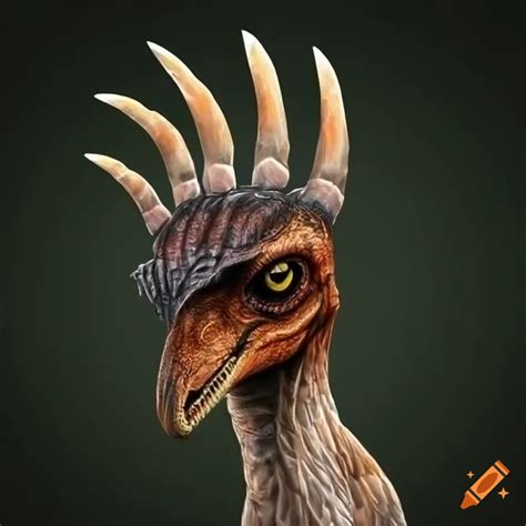 Feathered Dinosaur Raptor Bird Alien With Clawed Hands On Craiyon