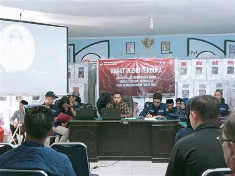 PPK Kecamatan Rangkui Gelar Rapat Pleno Terbuka Rekapitulasi