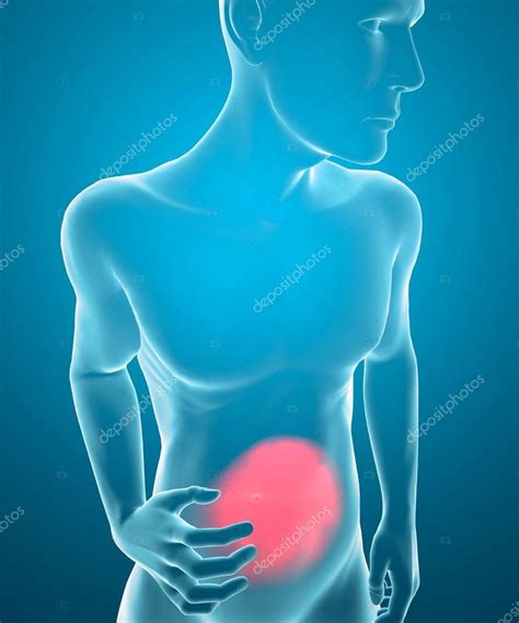 Man With Stomach Pain Stock Photo Vampy1 38013655