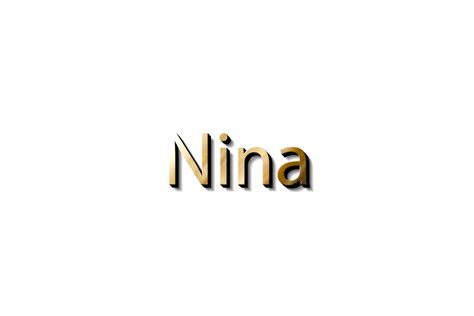 Nina Name 3d 15733148 Png