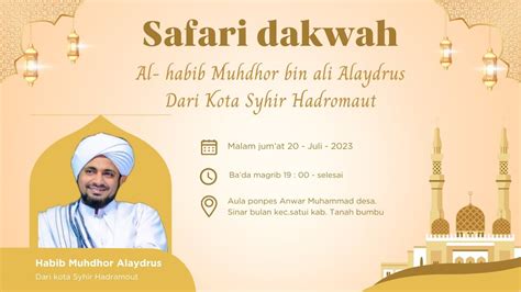 Kedatangan Tamu Mulia Al Habib Muhdhor Bin Ali Alaydrus Dari Kota