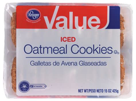 Kroger® Value Iced Oatmeal Cookies, 15 Oz - Ralphs