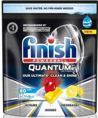 Finish Quantum Ultimate Tabletki Do Zmywarki Lemon 60 Sztuk Manada Pl