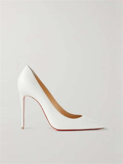 Christian Louboutin Kate 100 Iridescent Leather Pumps Reversible