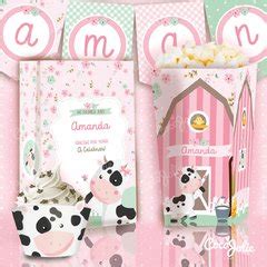 Kit Imprimible Vaca Lola Personalizable