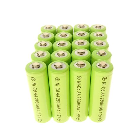 20pcs 1 2V AA Ni Cd AA 2800mAh Rechargeable Battery Garden Solar