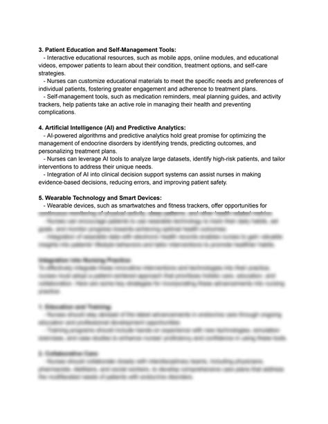 SOLUTION: Innovative nursing interventions and technologies for