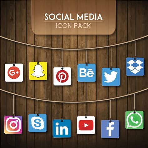 Social media icon pack Vector | Free Download