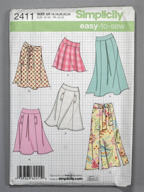 S2411 Sz 16 18 Simplicity 2411 Misses Sewing Pattern Etsy