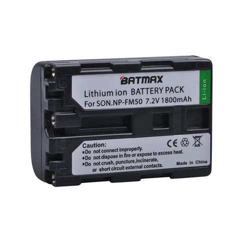 Batmax 1 Pc NP FM50 NP FM50 NPFM50 Rechargeable Battery For Sony Alpha