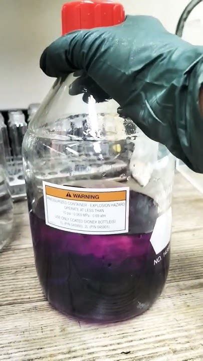 Potassium Permanganate Dissolving In Water Shorts Youtube