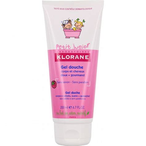 Klorane Petit Junior Shower Gel For Body And Hair With Raspberry Scent