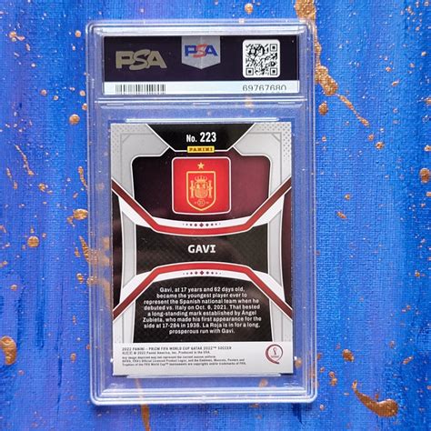 GAVI 2022 Panini Prizm World Cup Qatar RC Rookie PSA 10 GEM MINT