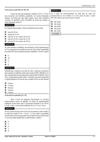 Prova Correios Cor Pdf