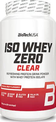 Biotech USA Iso Whey Zero Clear Πρωτεΐνη Ορού Γάλακτος Χωρίς Γλουτένη