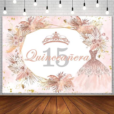 Buy Sendy X Ft Quinceanera Th Birthday Backdrop For Sweet Girl Boho