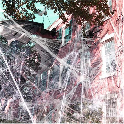 1000 Sqft Halloween Spider Web Decorations Super Stretch