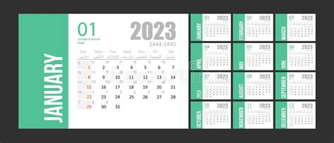 Hijri Calendar 2023 Stock Illustrations – 34 Hijri Calendar 2023 Stock ...