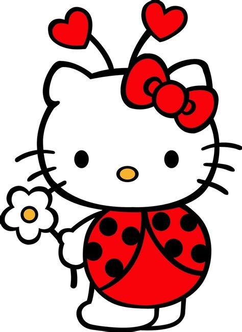 Lady bug Sanrio Hello Kitty, Gata Hello Kitty, Hello Kitty Art, Hello ...