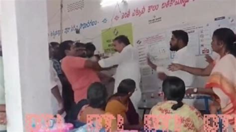 Viral Video Jagan Reddys Party Mla A Sivakumar Slaps Voter In Andhra