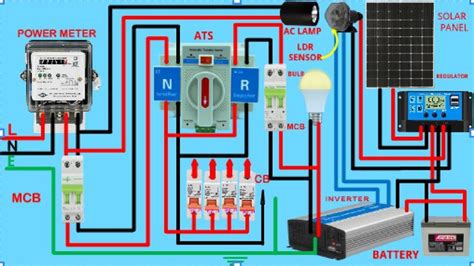 How To Do Automatic Changeover Switch Wiring For Solar Using Ldr And Ac