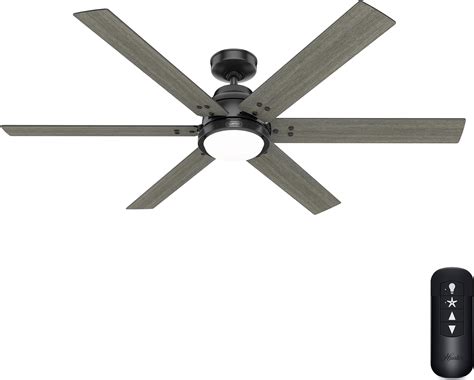 Hunter Fan Smart Wifi Led Ceiling Fan 60 Inch Matte Black Indoor Smart Ceiling Fan