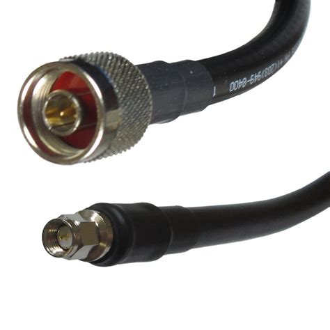 Times Microwave Lmr 400 Coaxial Antenna Cable Line With N Male And Sma Male Connectors 1 Feet