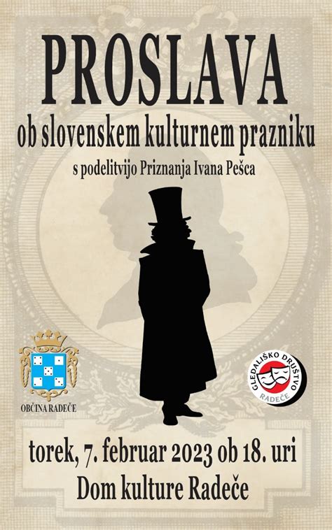 Proslava Ob Slovenskem Kulturnem Prazniku Ob Ina Rade E