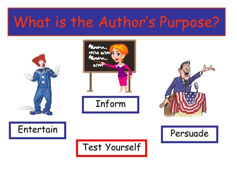 What Is The Authors Purpose Worksheets Library