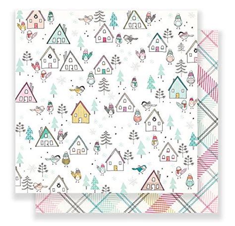 American Crafts Crate Snow Cocoa Pack Of X Inch Patterned