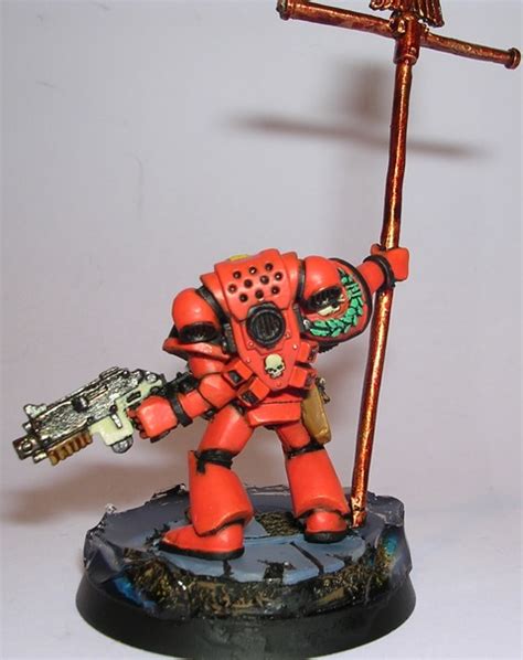 Coolminiornot Blood Angels Standard Bearer From Back By Blackrabbit33