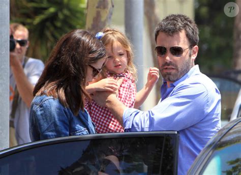 Photo Ben Affleck Jennifer Garner et leur fille Seraphina au marché