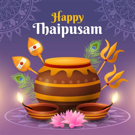 Happy Thaipusam Concept 13523300 Vector Art at Vecteezy