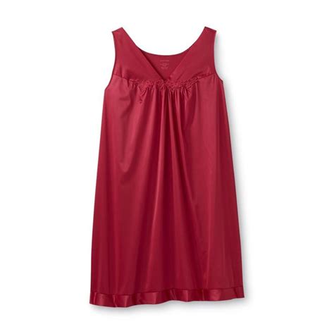 Vanity Fair Womens Plus Sleeveless Nightgown Sears